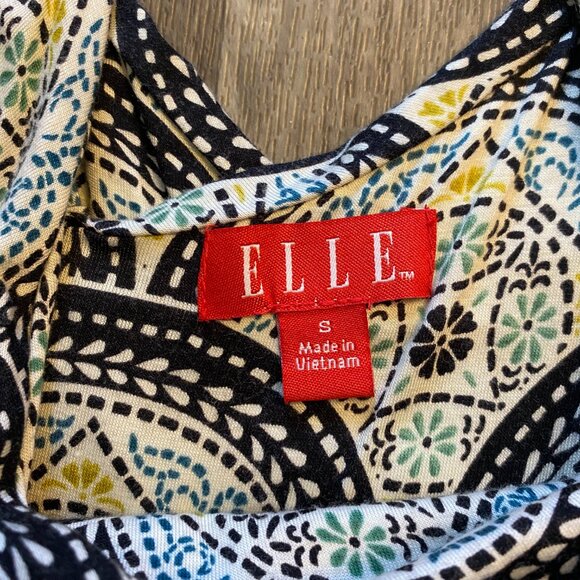 Elle Swing Dress Geometric Spaghetti Straps Size Small - Picture 2 of 7